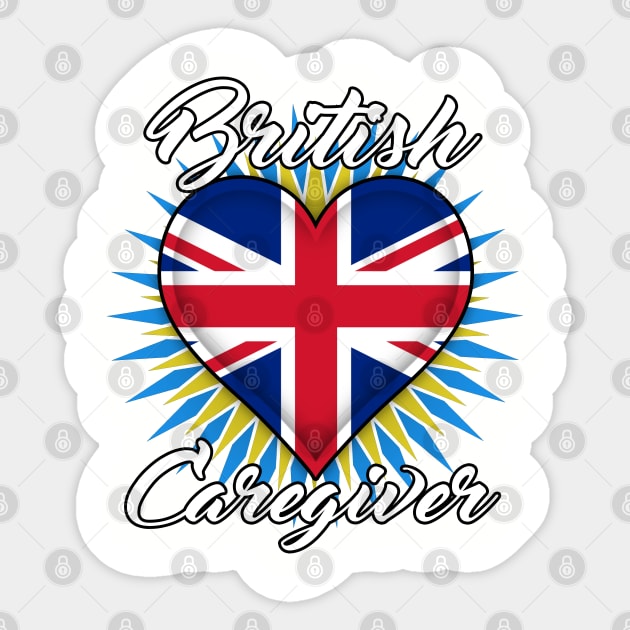 British Caregiver (white font) Sticker by WCN Store